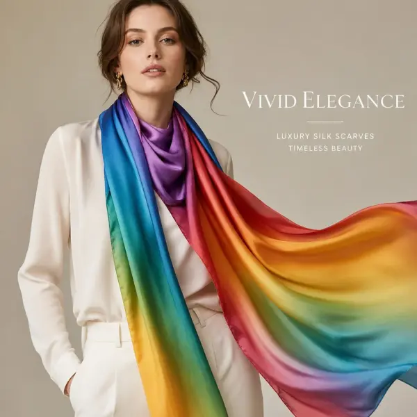 Colorful Tassel Fashion Personalized Scarf Bright and Colorful